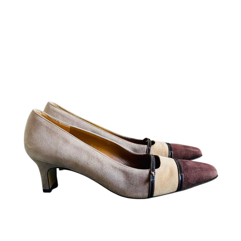 Salvatore Ferragamo Brown and Tan Heels [pls read description!!]